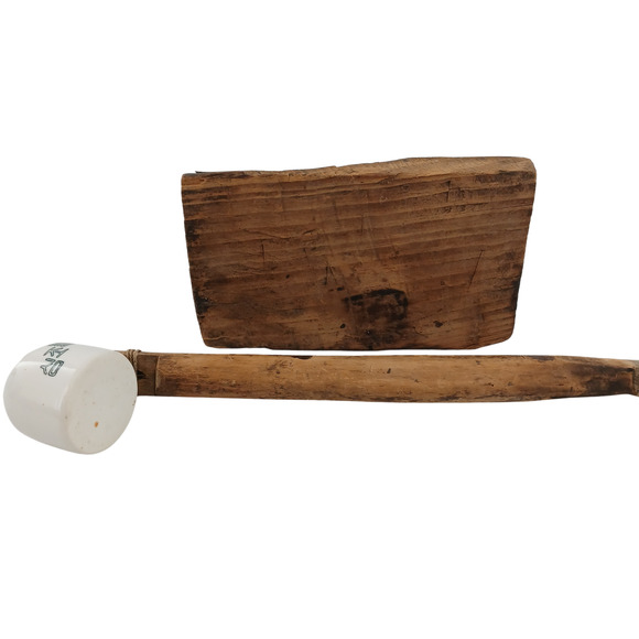 Vintage Korean Folk Art Wooden Bell Sculpture Rustic Home Decor - Picture 8 of 12